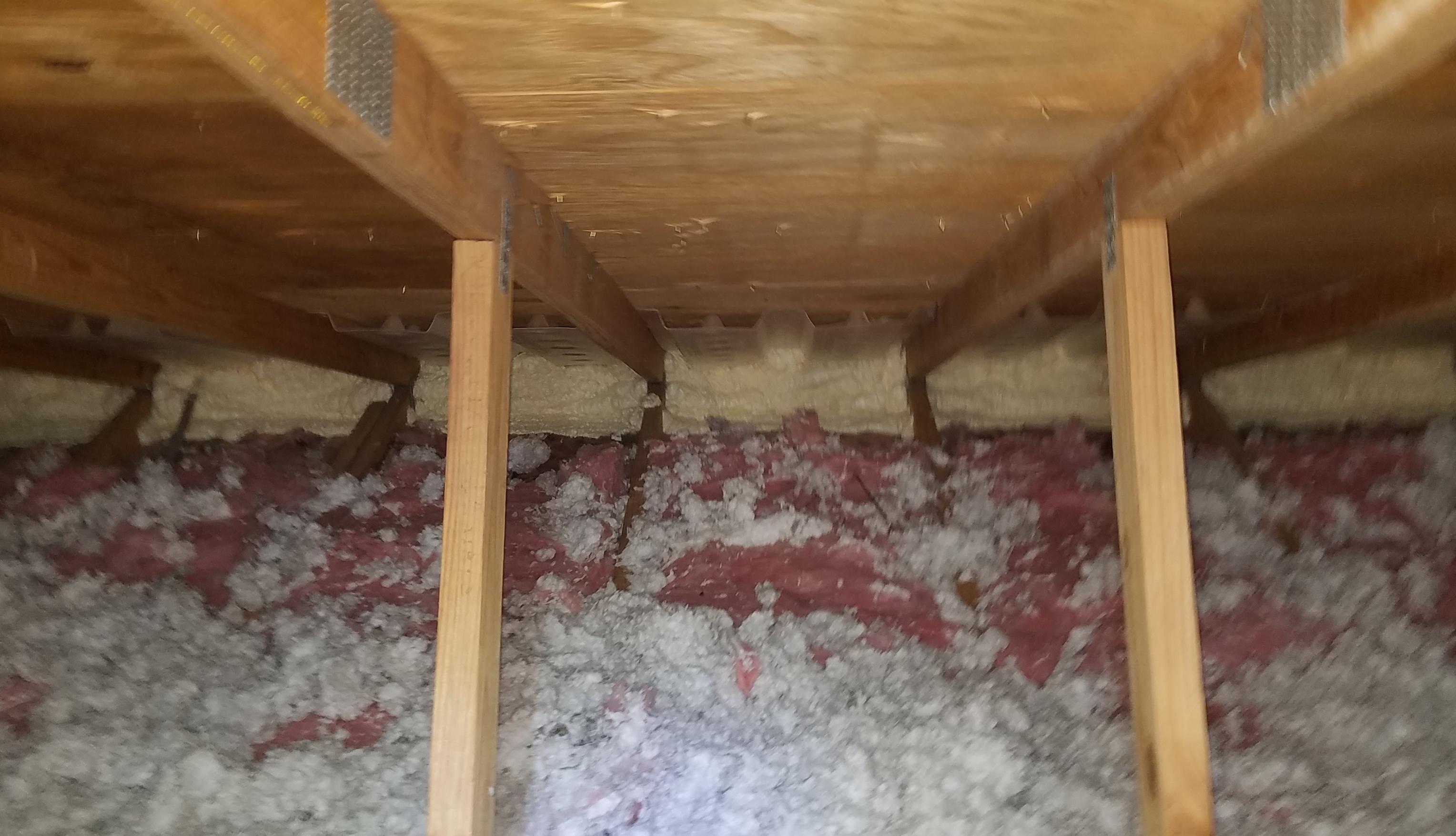 Air Sealing Air Sealing Work Done In Attic