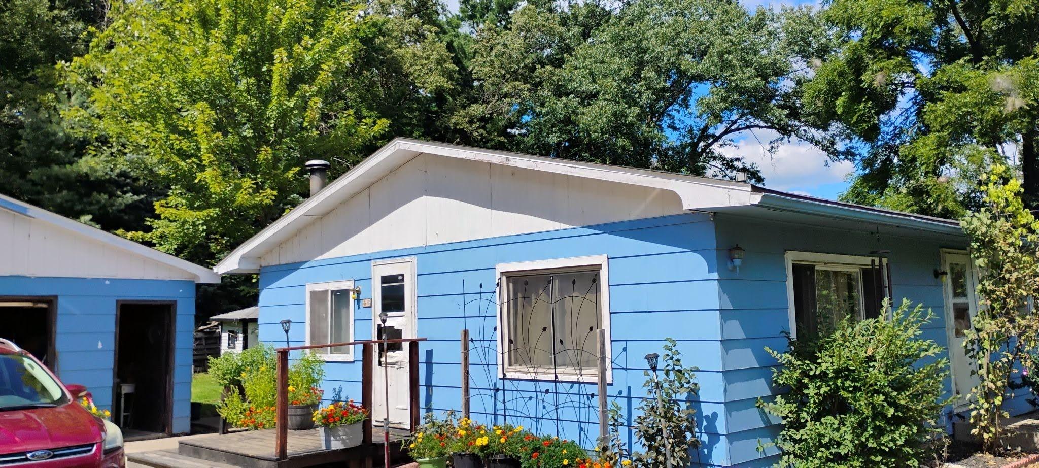 blue house