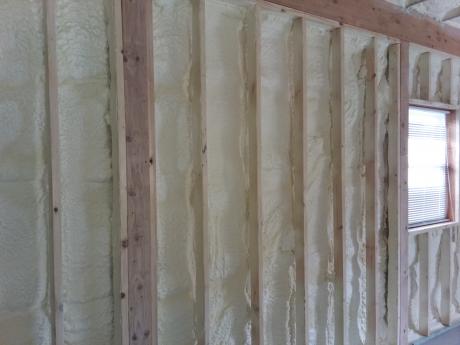 Finished Spray Foam Insulation