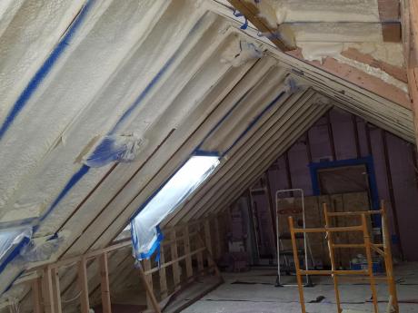 Spray Foam Insulation In Attic
