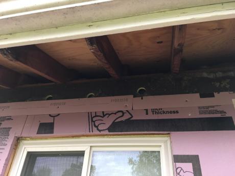 New Wall Insulation Near Window