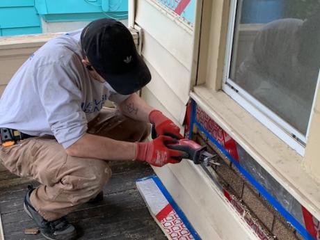Air sealing building envelope