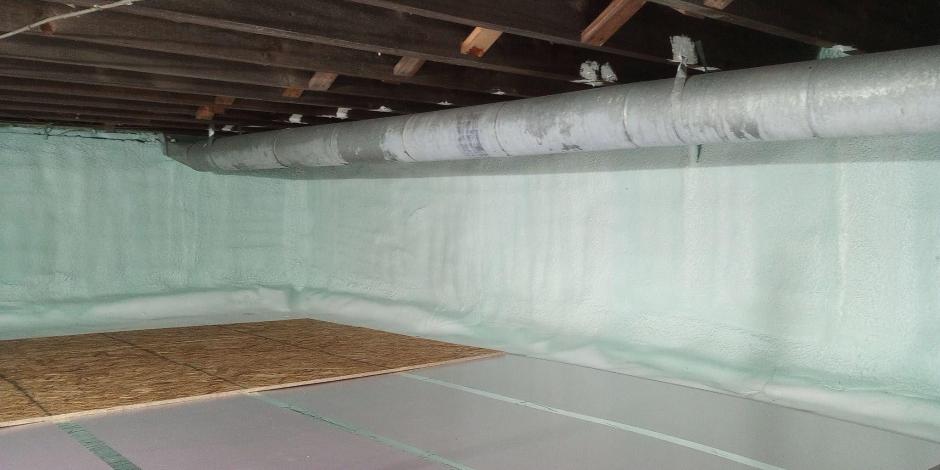 Clean Encapsulated Crawl Space AFTER Completed Work