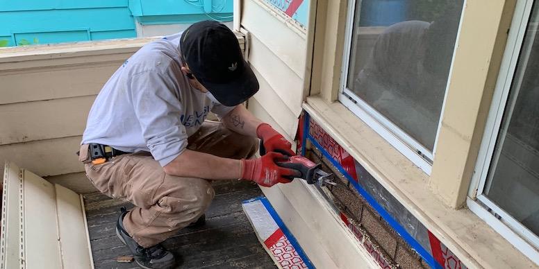 Air sealing building envelope